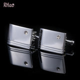 French cufflinks Enamel Square black