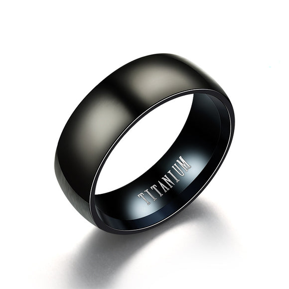 Titanium Ring Men Matte Finished