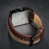 NAVIFORCE Luxury Genuine Leather Quartz Men Watch