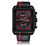 NAVIFORCE Luxury Genuine Leather Quartz Men Watch