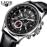 LIGE Mens Watch