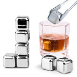 Reusable Stainless Steel Chilling Cube Stones Pack